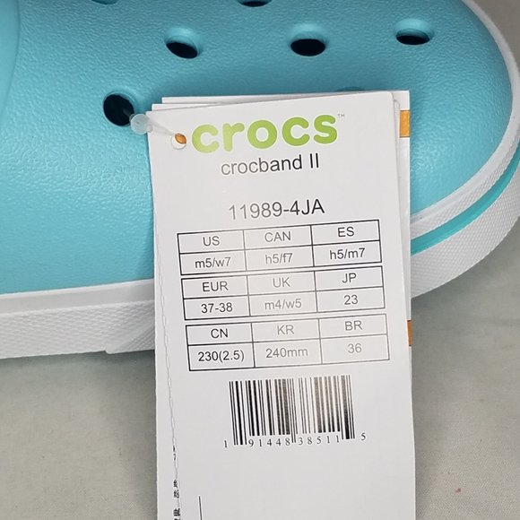 NEW M5 | W7 Crocs Crocband II Ice Blue - Picture 7 of 7